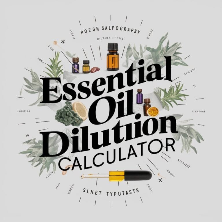 Essential Oil Dilution Calculator 1 Essential Oil Dilution Calculator