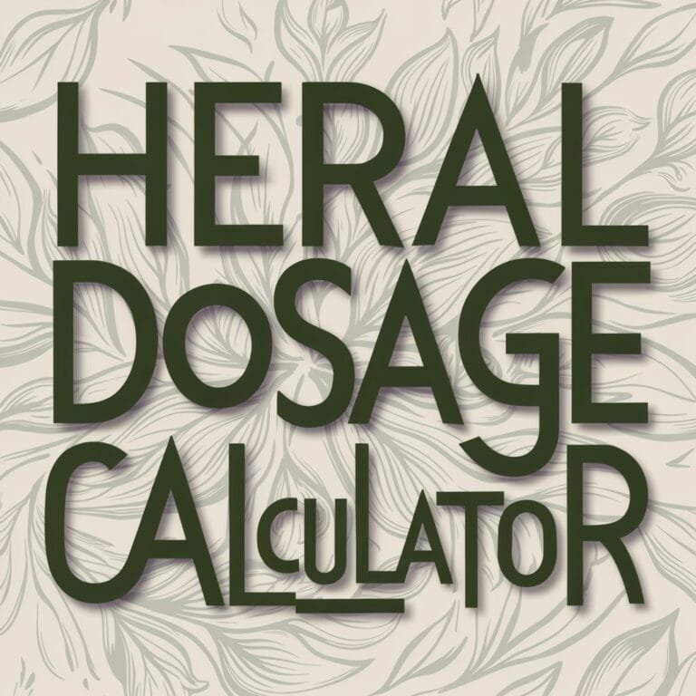 Herbal Dosage Calculator